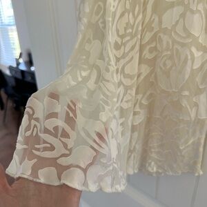 Victoria's Secret Vintage Silk Rayon Babydoll Chemise in Ivory